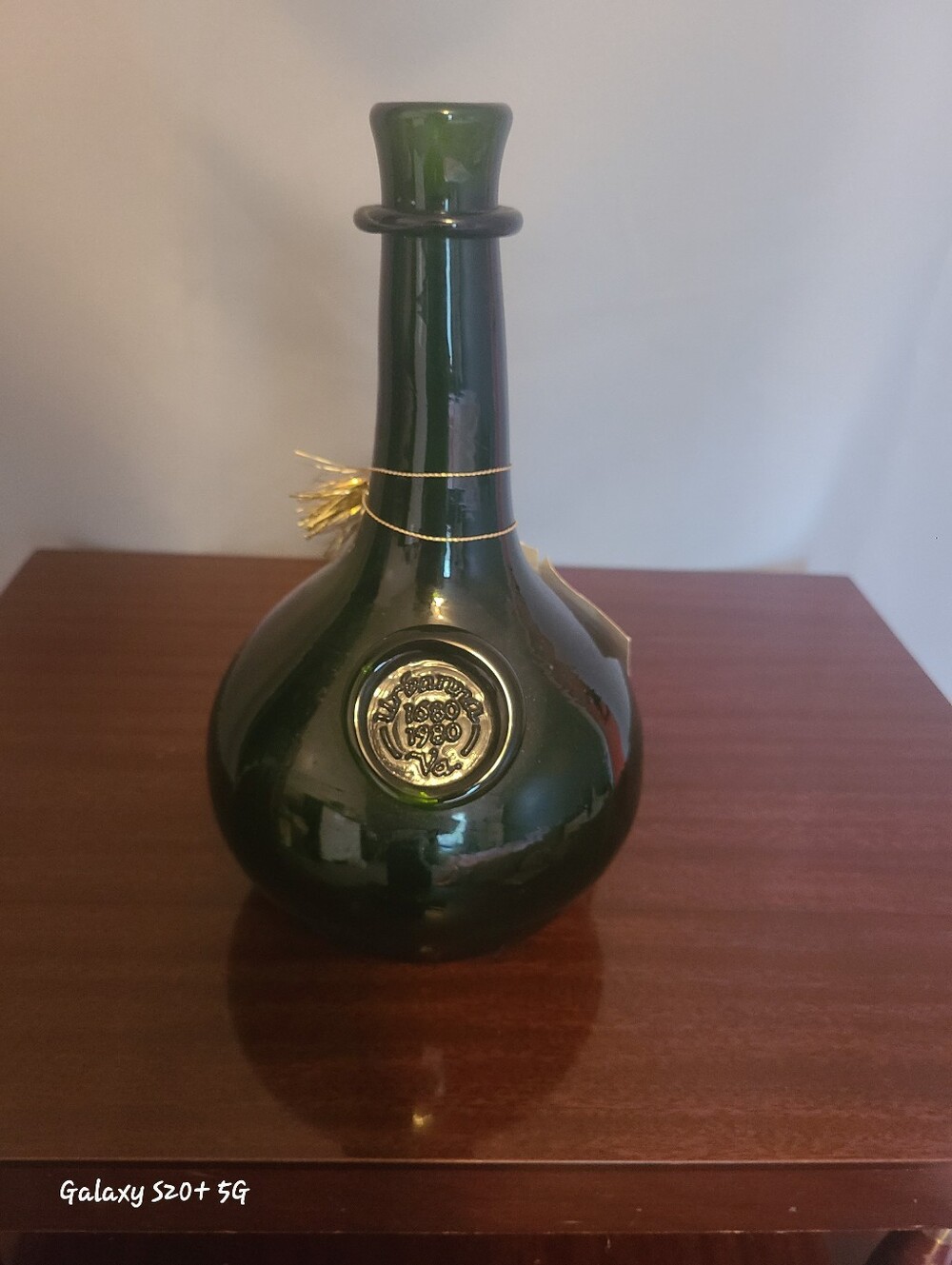 Vintage San Sebastian Port Wine Empty Decorative Glass Bottle